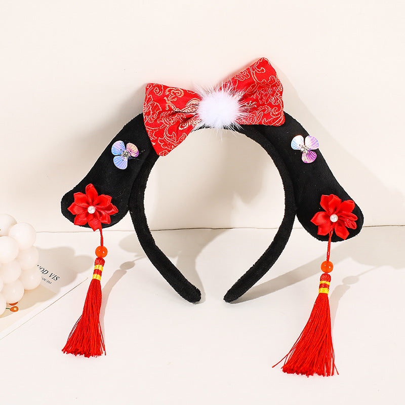 Chinese-Style Princess Tassel Headband