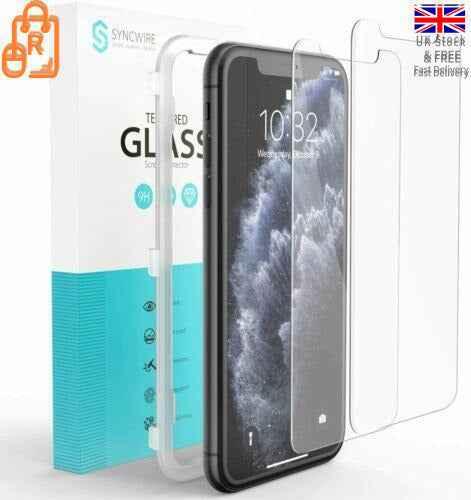 iPhone 11 Pro Max Screen Protectors Tempered Glass with Install Frame 2-Pack