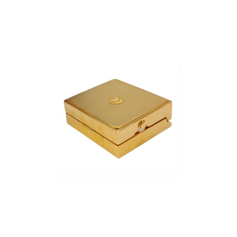 Miniature Clock PC Laptop Computer Goldtone Plated Solid Brass IMP1001G - CLEARANCE NEEDS RE-BATTERY