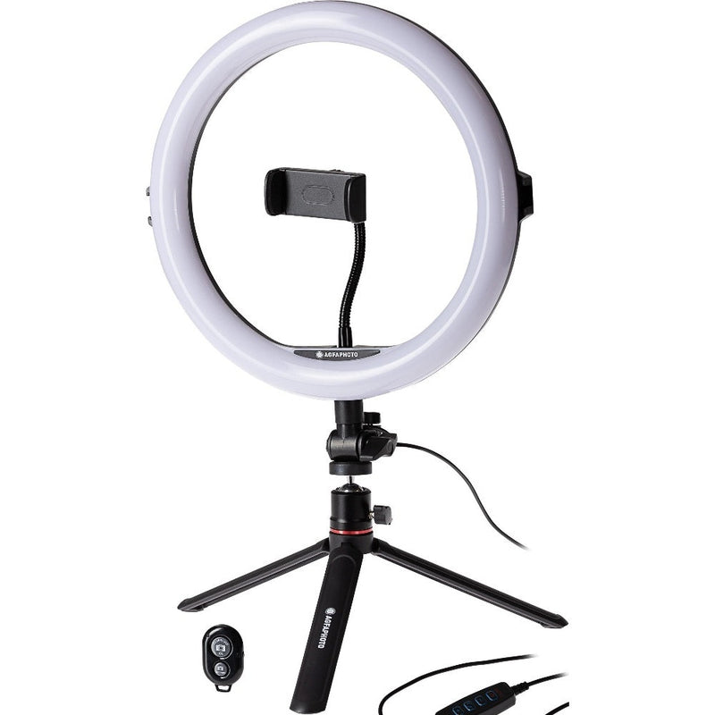 Agfaphoto 11" Bluetooth LED Desktop Ring Light for Smartphones
