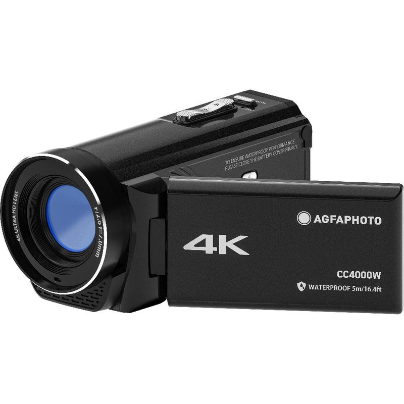 Agfa Photo Realimove CC4000W 4K Waterproof Camcorder - Black