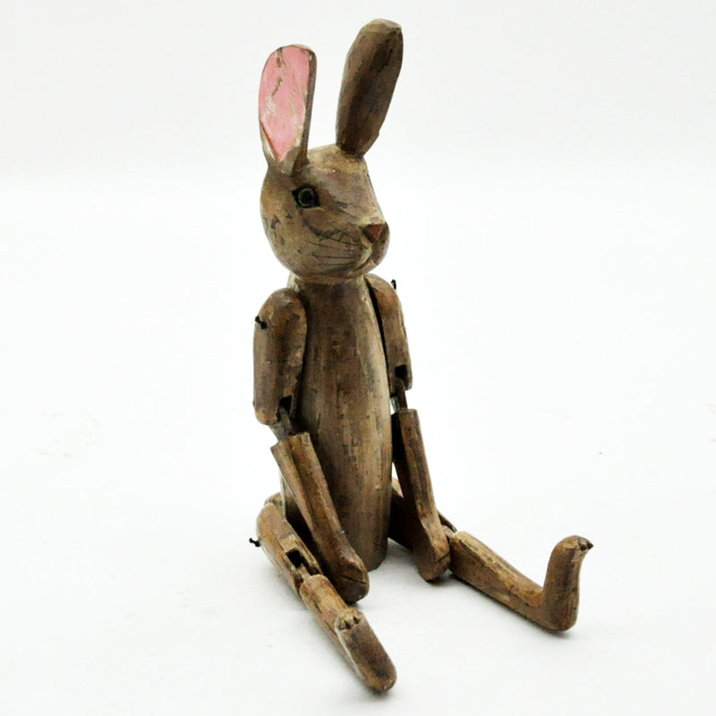 50CM ANTIQUED CRACKLE RABBIT