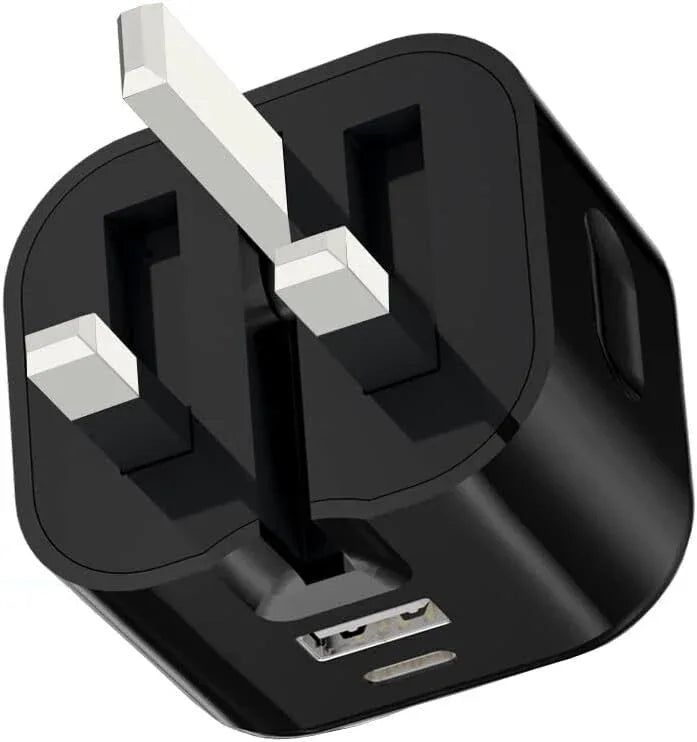Fast PD Charger Dual USB Charging Adapter For iPhone Samsung Universal UK PLUG