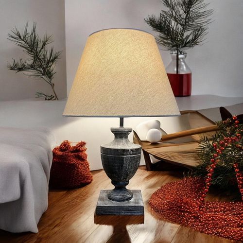 37CM TRADITIONAL LAMP AND SHADE - InStock