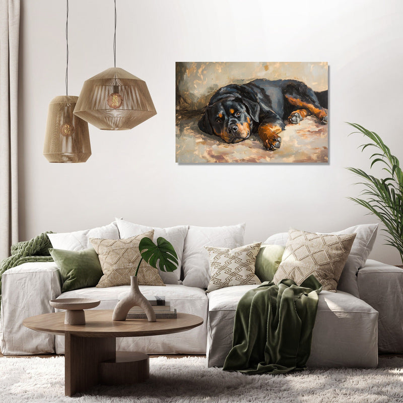 Rottweiler Rest Canvas