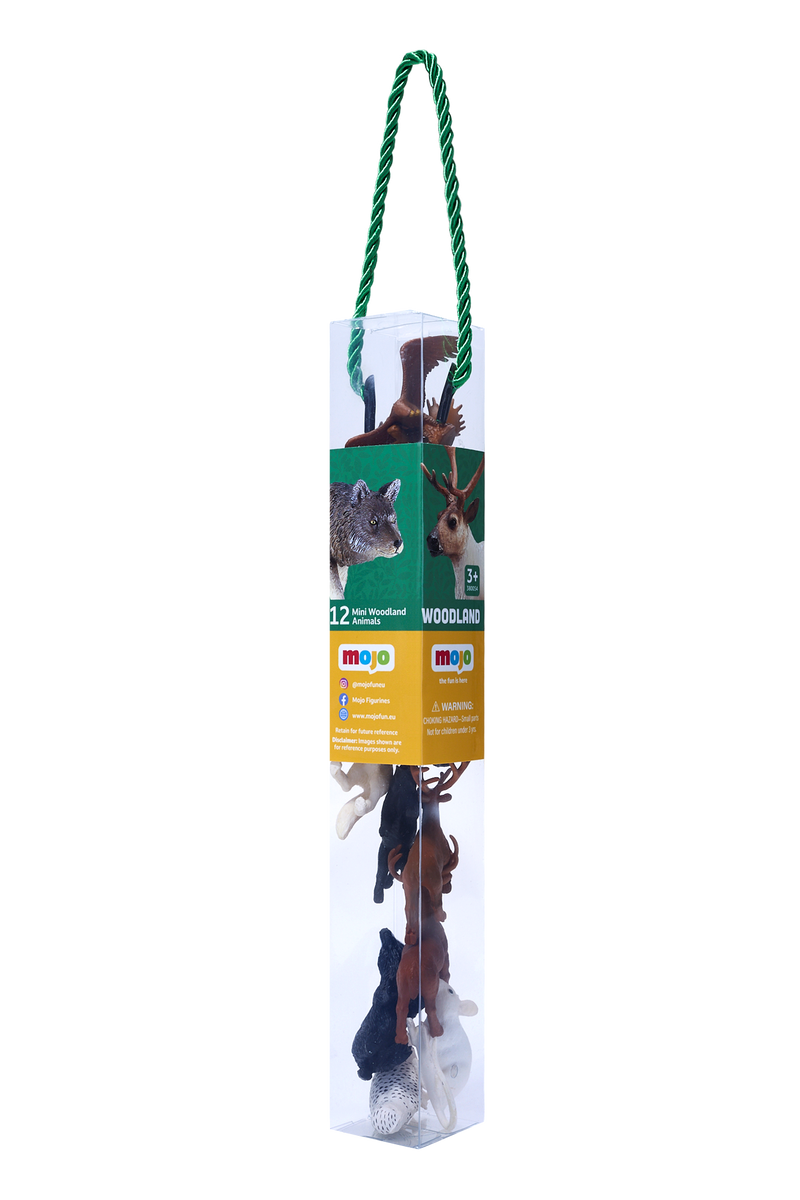 Mini Woodland Animal Playset 12pc Forest Figures