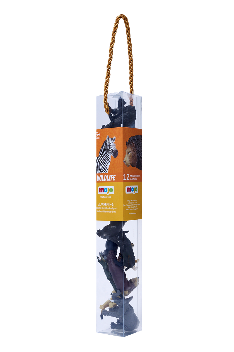 Mini African Wildlife Playset 12pc Animal Figures
