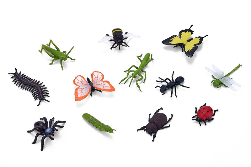 Insects and Spiders Mini Worlds Playset 12pc Bug Figures