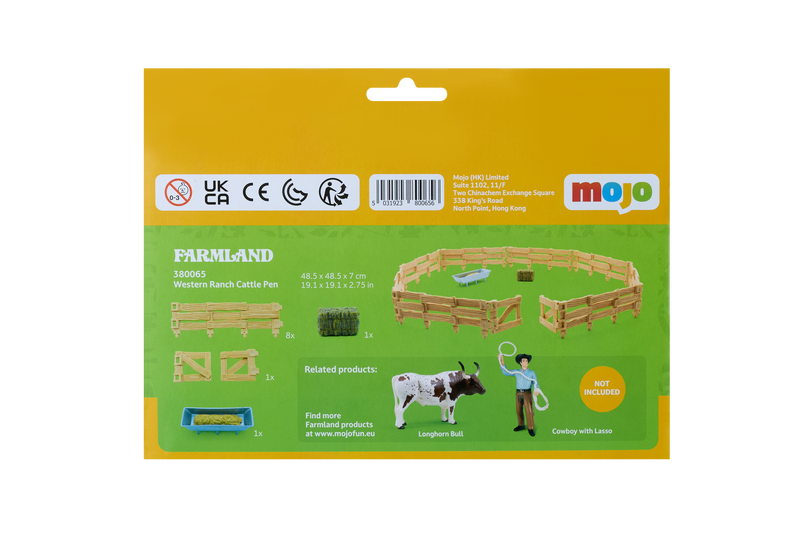 Western Ranch Cattle Pen Playset Farmyard Set