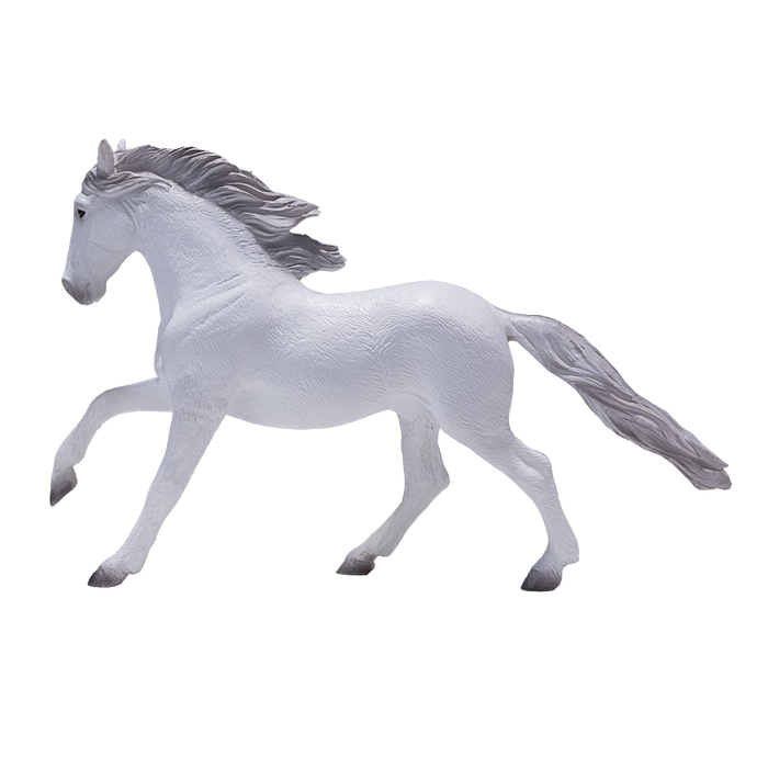 Lusitano Grey Horse Toy Realistic Equestrian Model