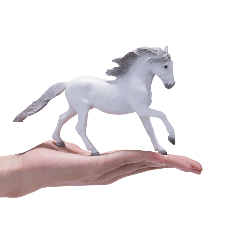 Lusitano Grey Horse Toy Realistic Equestrian Model