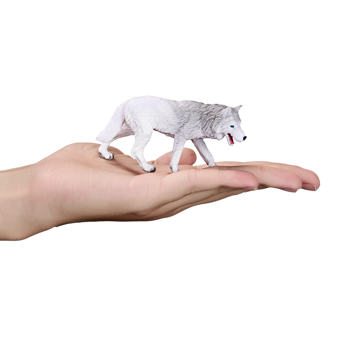 Arctic Wolf Toy Realistic Wildlife Animal Figure