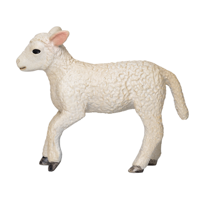 Romney Sheep Lamb Running Realistic Farm Animal Figurine