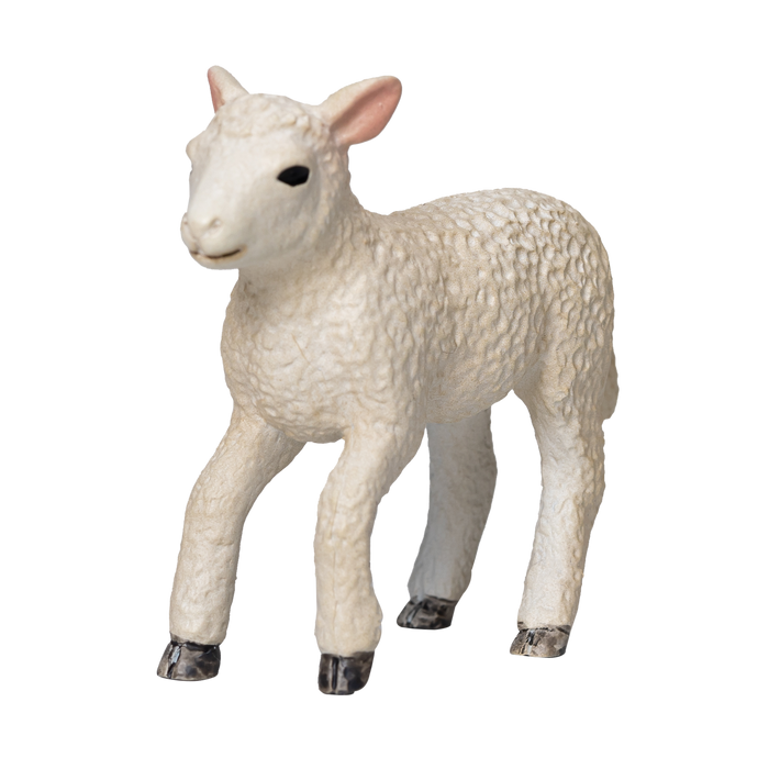 Romney Sheep Lamb Running Realistic Farm Animal Figurine