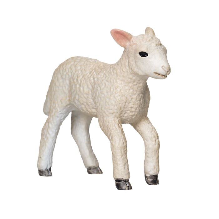Romney Sheep Lamb Running Realistic Farm Animal Figurine