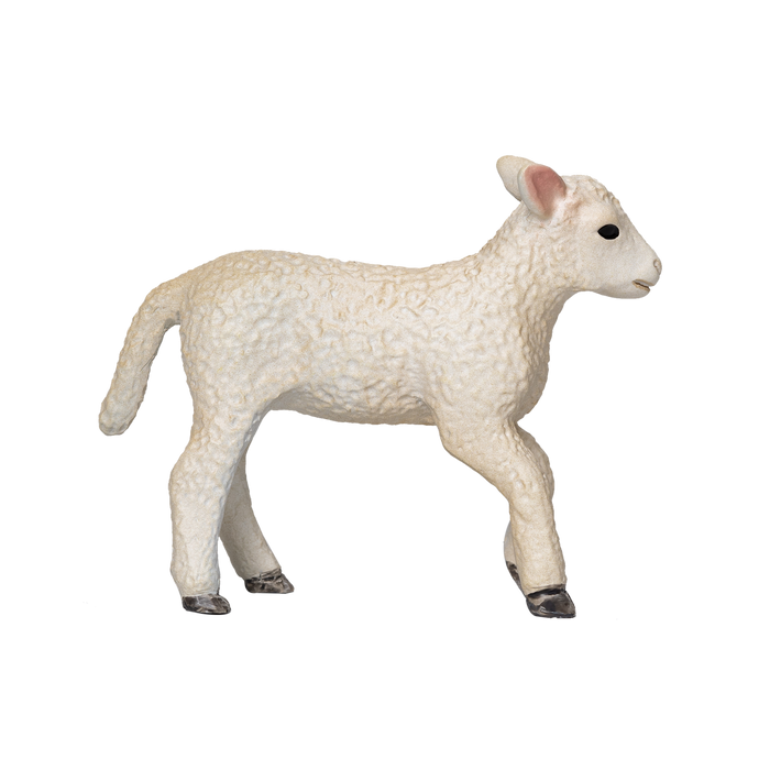 Romney Sheep Lamb Running Realistic Farm Animal Figurine