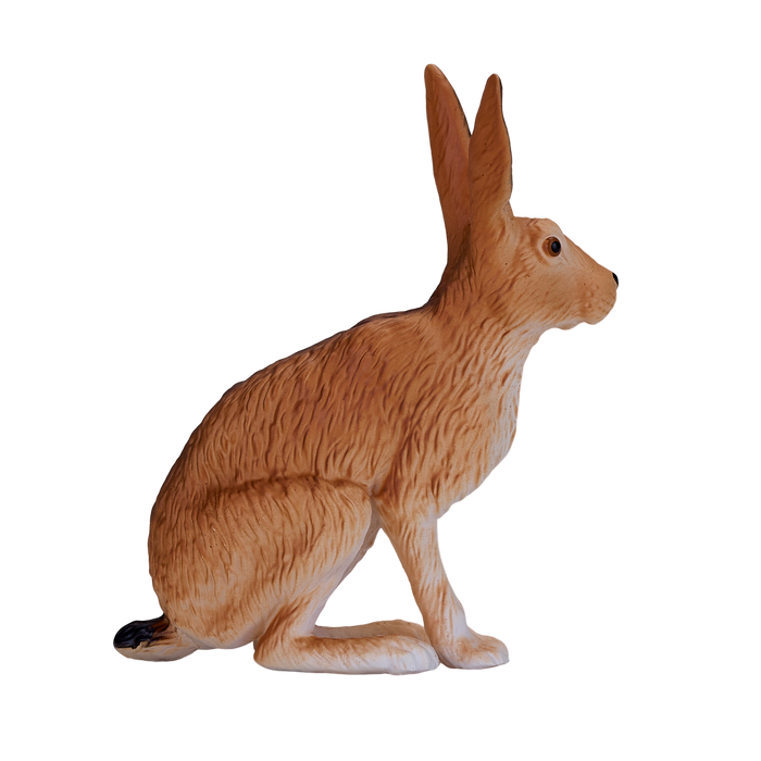 Hare Toy Figure Realistic Woodland Animal Model