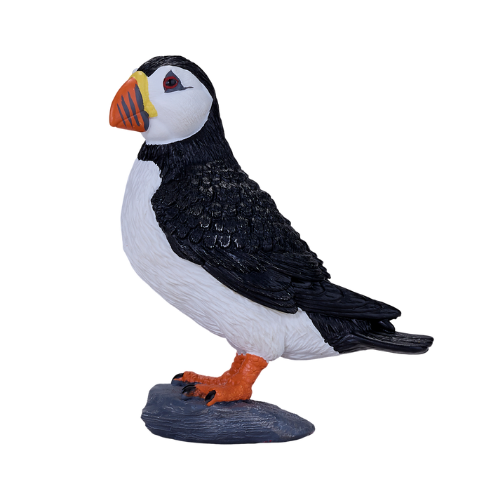 Atlantic Puffin Bird Figurine Realistic Wildlife Model