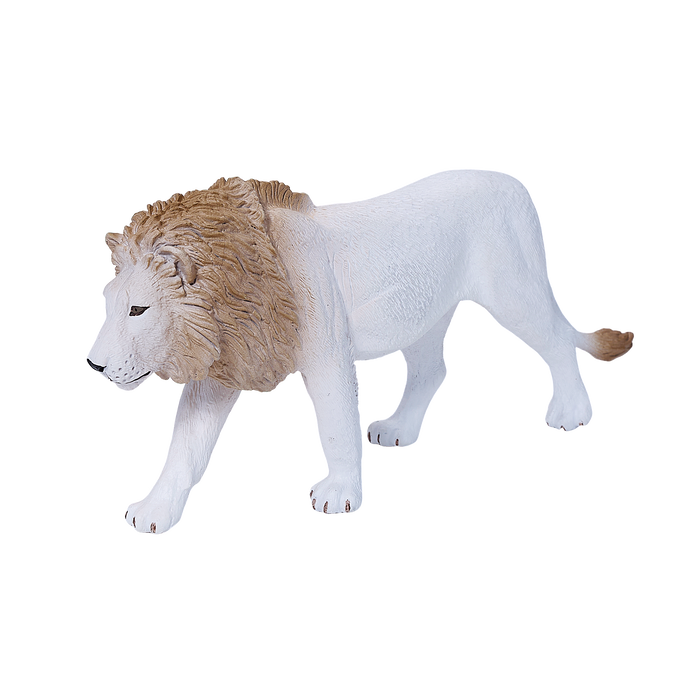 White Lion Toy Realistic Big Cat Figurine