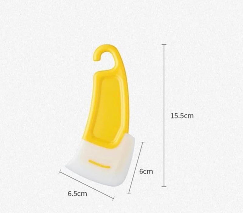 Yellow cooking / cleaning spatula