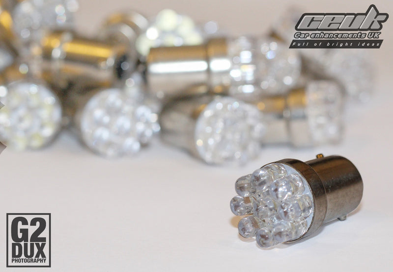 BriteVue 382 Reverse Light Bulb Upgrade – 6000K Ultra White LED (P21w | 1156 | BA15s)