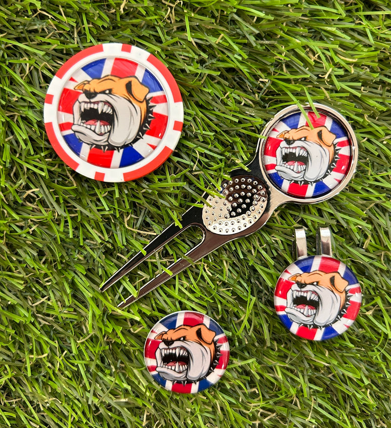British Bull Dog Union Jack Pitchfork Set
