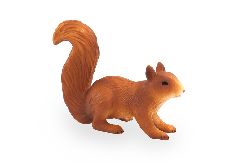 Squirrel Running Toy Realistic Woodland Animal Figure 6x6x3.5cm