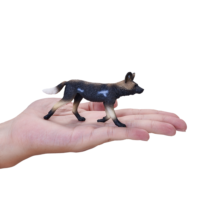 African Painted Dog Toy Realistic Wildlife Animal Model