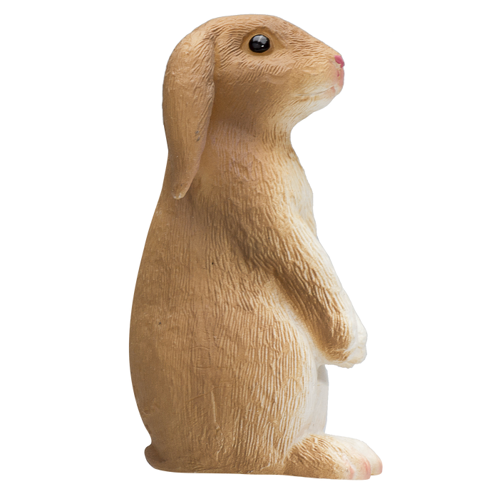 Rabbit Sitting Toy Realistic Small Animal Figurine
