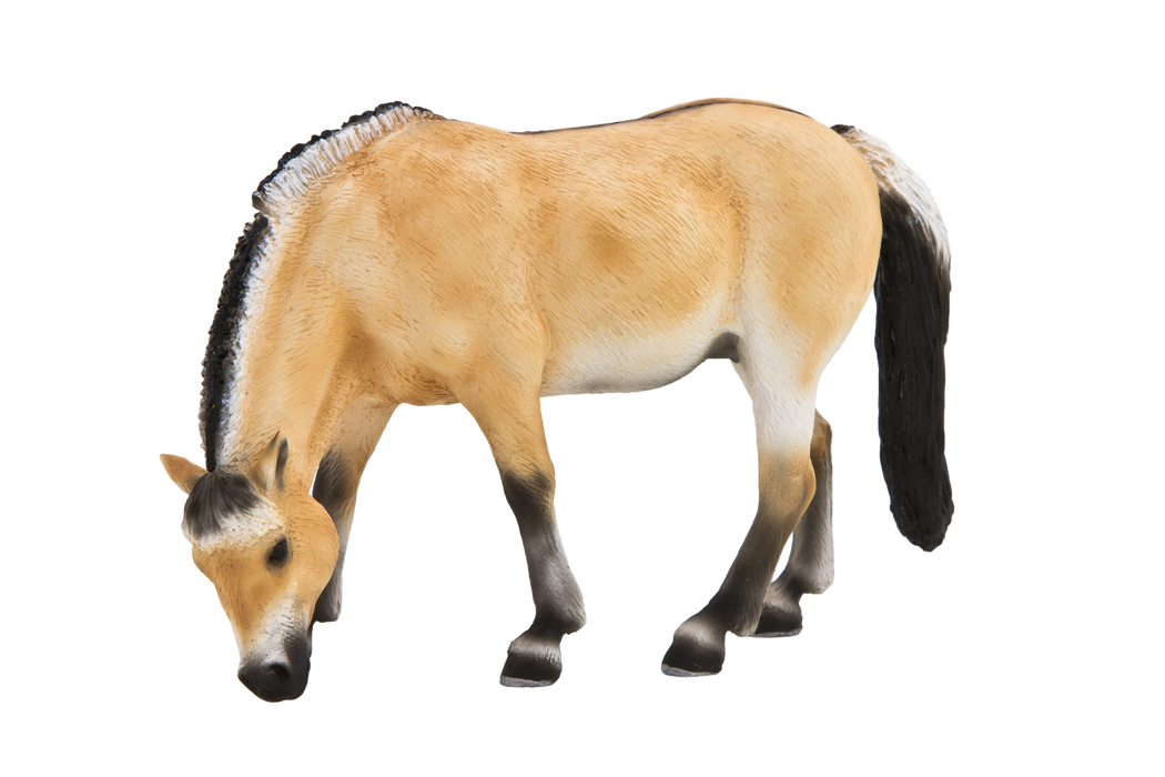Fjord Mare Horse Toy  Realistic Equestrian Figurine
