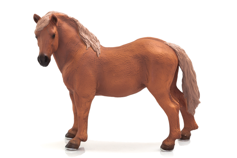 Suffolk Punch Mare Toy Realistic Equestrian Figurine