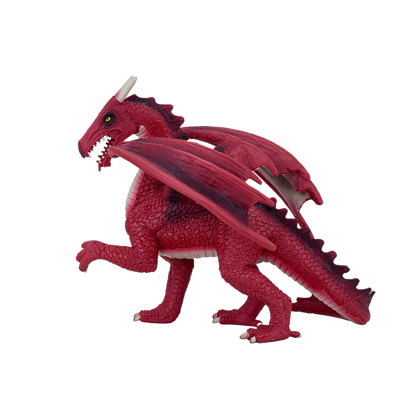Red Dragon Toy Fantasy Mythical Creature Figure