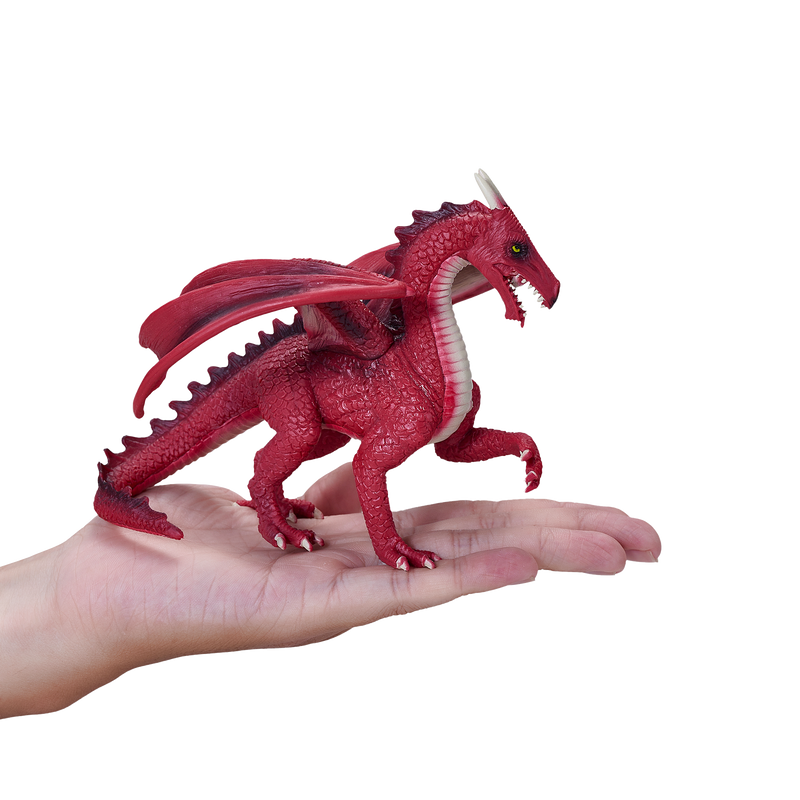 Red Dragon Toy Fantasy Mythical Creature Figure