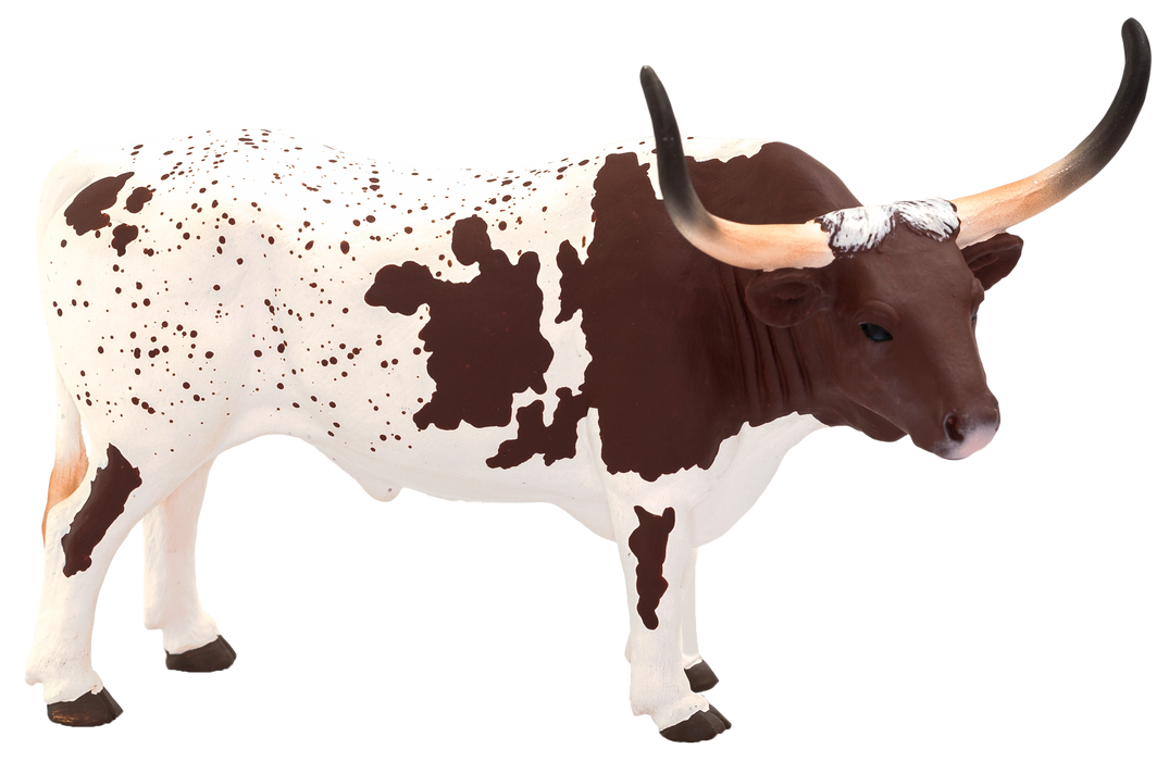 Texas Longhorn Bull Toy Realistic Farm Animal Model