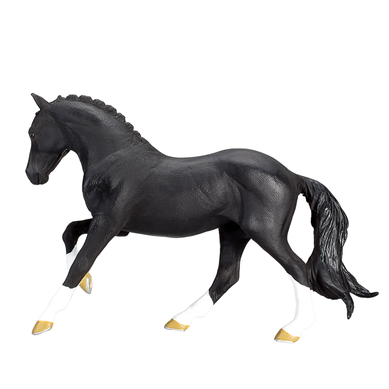 Hanoverian Black Horse Toy Realistic Equestrian Model