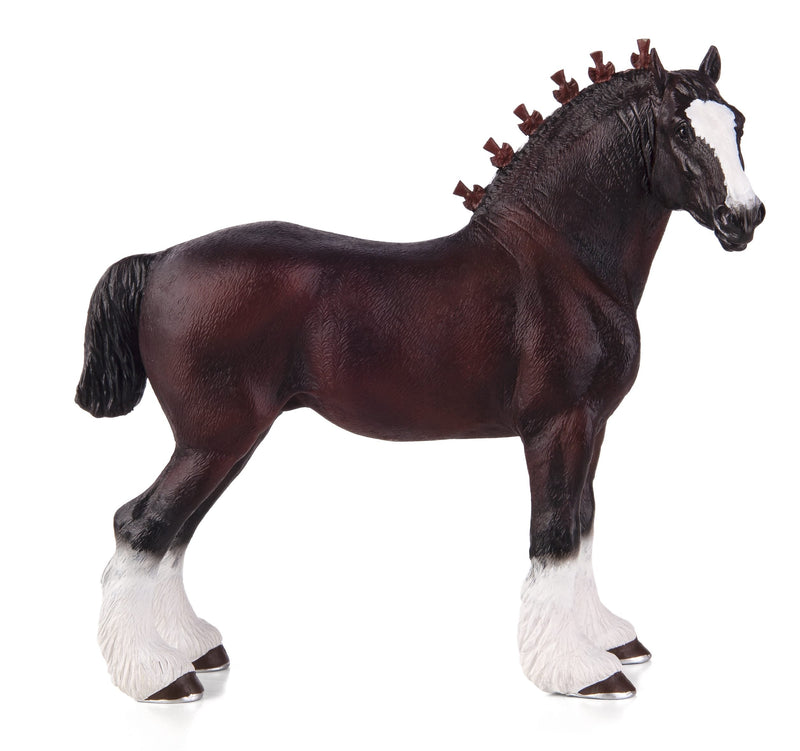 Shire Horse Toy Realistic Equestrian Figurine 	13x13x12cm
