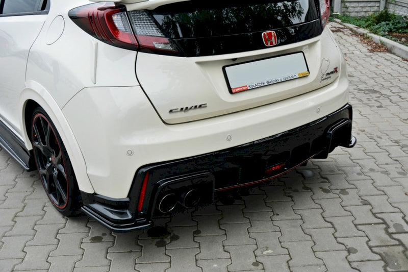 Maxton Design - REAR SIDE SPLITTERS HONDA CIVIC IX TYPE R (2015-2017)