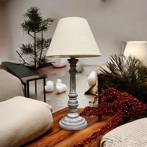 38CM TRADITIONAL STYLE LAMP AND SHADE - InStock