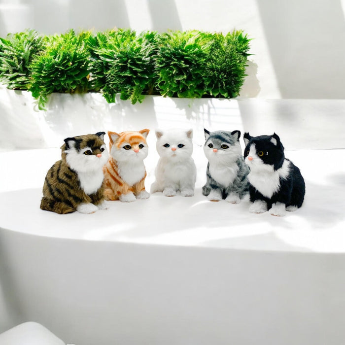 14CM STANDING CATS-6 ASST COLOUR