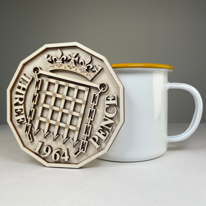 Three Pence Coaster - Handmade Tableware