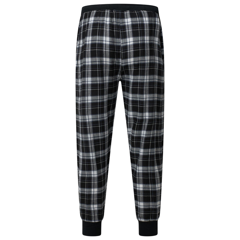Lucky Brand Crew Neck & Closed Hem Flannel Pant Pyjama Set