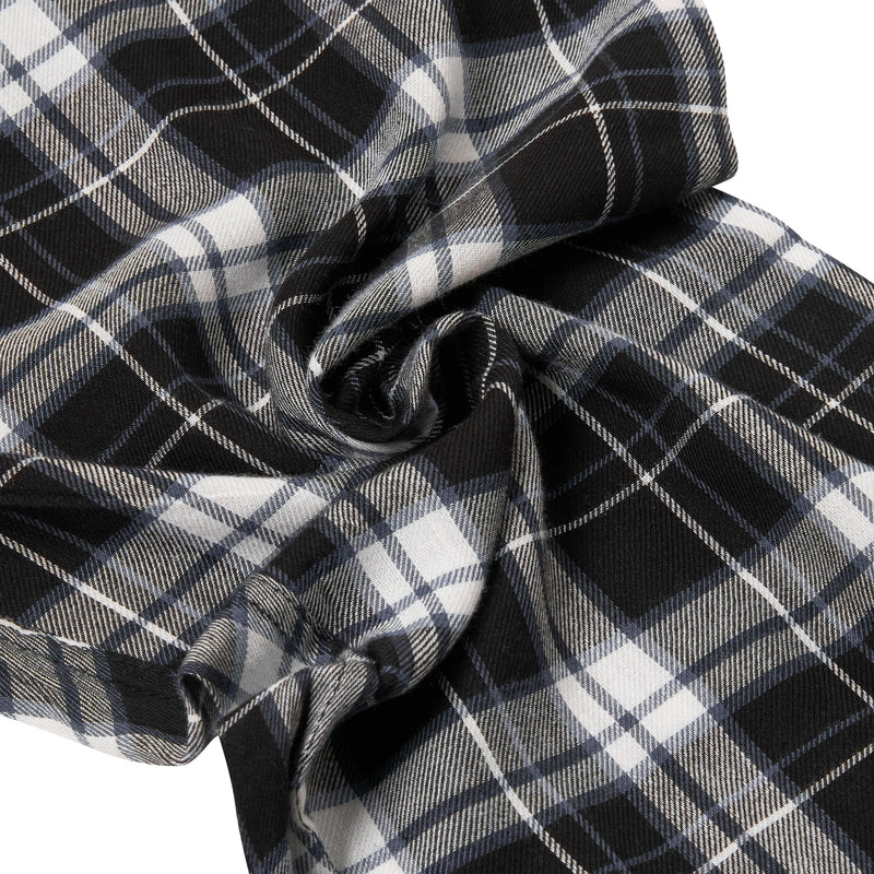 Lucky Brand Crew Neck & Closed Hem Flannel Pant Pyjama Set