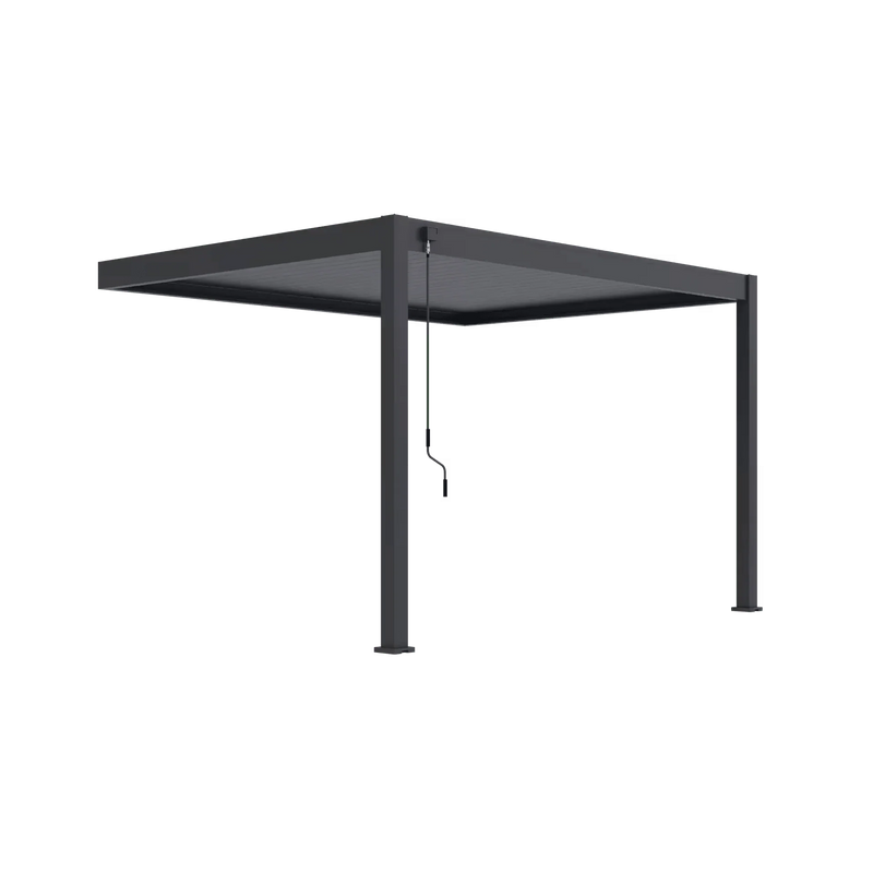 Aluminium Pergola 4m x 3m Wall Mounted