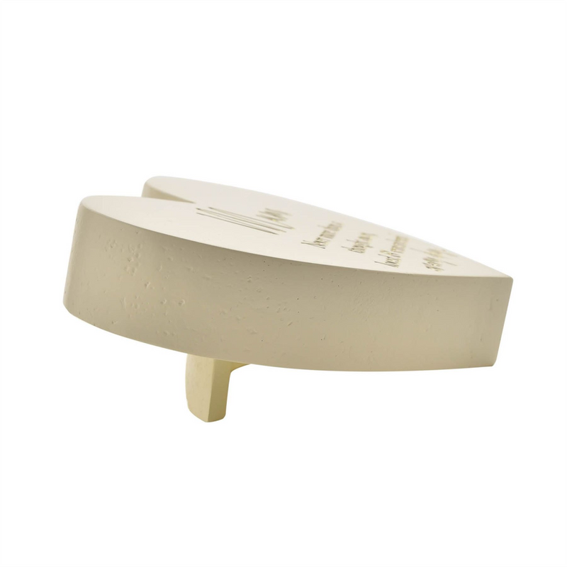 Thoughts of You Memorial Graveside Ivory Heart Plaque - Mum