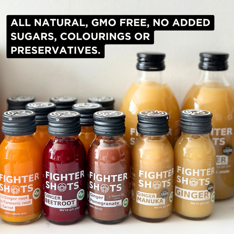 Fighter Shots Ginger + Manuka Honey Immunity Shot | MGO50+ | 60ml