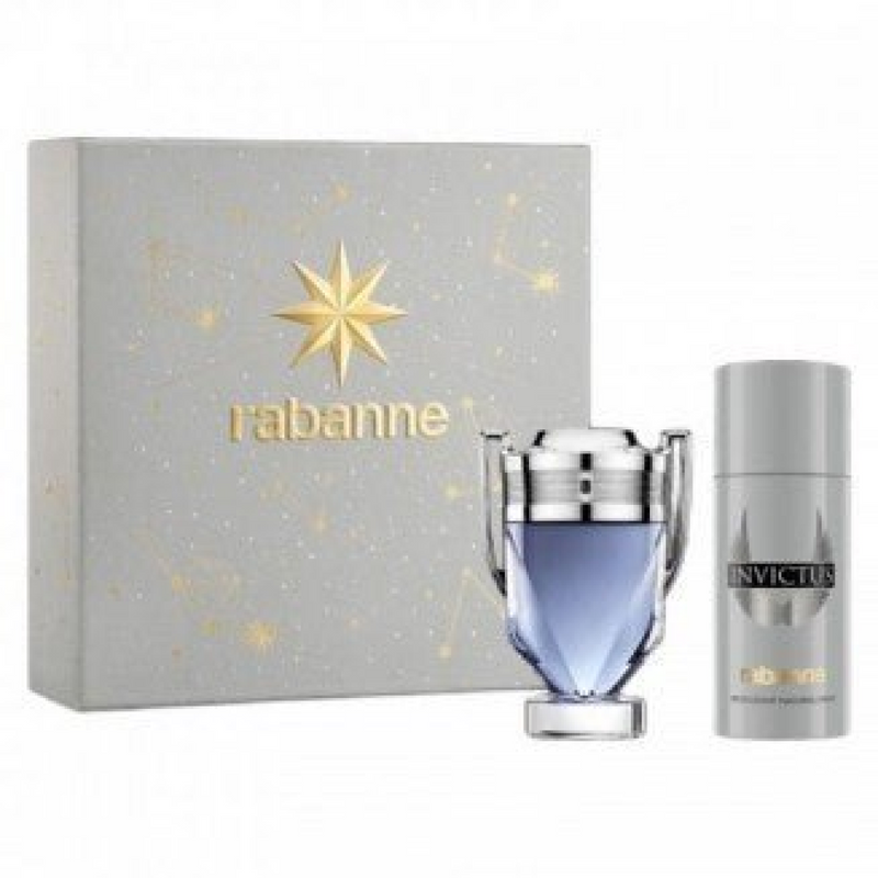 Paco Rabanne Invictus Gift Set (Eau De Toilette Spray 100ml  Deodorant Spray 150ml)