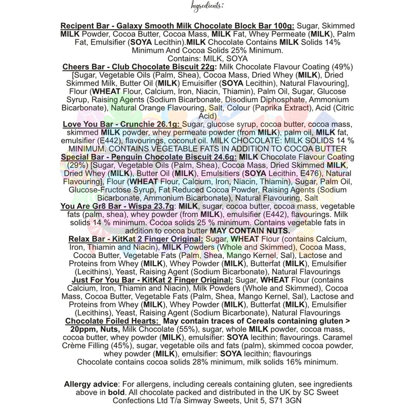 Fun Fathers Day Novelty Chocolate Wrapper Gift Box - Dad