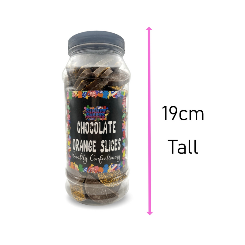Milk Chocolate Orange Jazzies Jazzles Slices Retro Sweets Gift Jar - 600g