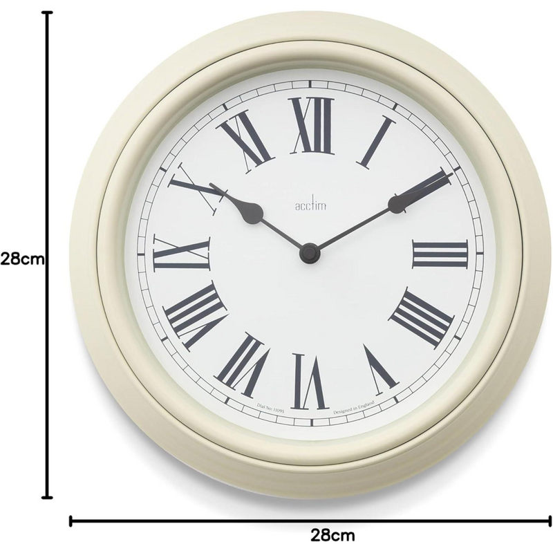 Acctim Devonshire Traditional 28cm Quartz Cream Wall Clock 22715