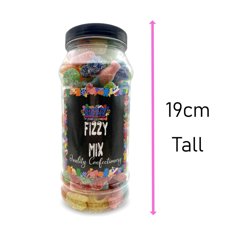 Fizzy Mix Retro Sweets Gift Jar - 660g